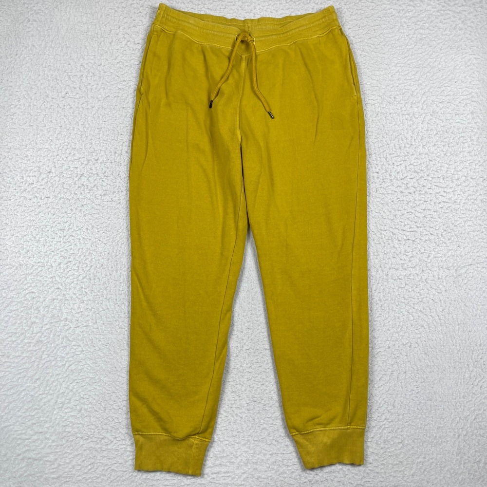 The North Face‎ Sweatpants Mens Large Mustard Yellow Heritage Patch Joggers
